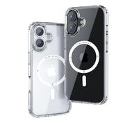 Ones Coque Rigide Magnétique pour iPhone 16 avec MagSafe, [Chargement Stable] [Protection écran Objectif] [Airbags Antichoc Militaires] [Prévention Rayures] Case Hybride Robuste, Transparente