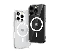 Ones Coque Rigide Magnétique pour iPhone 16 Pro avec MagSafe, [Chargement Stable] [Protection écran Objectif] [Airbags Antichoc Militaires] [Prévention Rayures] Case Hybride Robuste, Transparente