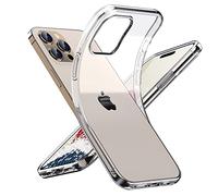 Ones HD Clear Mince iPhone 14 Pro Coque · [Bord Haut Protege Écran et Objectif] [Militaire Antichoc][Antidérapant]·Qi Charge Robuste Fine Lumière Claire Absorbeur Impact TPU Protection Souple Étui