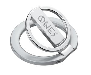 ONES Support Magnétique pour Téléphone MagSafe, Béquille Multifonction, Chargement sans Fil pour iPhone, Galaxy, Coque Standard - Argent Brillant
