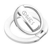 ONES Support magnétique pour téléphone MagSafe, Rotation Facile, béquille Multifonction, Amortissement Silicone Durable, Chargement sans Fil pour iPhone, Galaxy, Tous étuis Standard - Neige Blanc