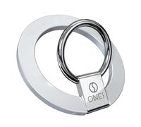 ONES Support magnétique pour téléphone MagSafe, Rotation Facile, béquille Multifonction, Amortissement Silicone Durable, Chargement sans Fil pour iPhone, Galaxy, Tous étuis Standard - Mince, Argent