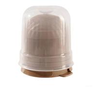 Onesecond Moule de démoulage en silicone pour un usage domestique avec grande capacité de 100 ml pour le moule et fonction de fusion lente pour maintenir le froid des boissons plus longtemps (marron)