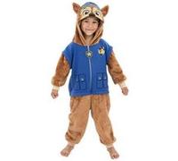 Chaks - Combinaison Chase pour Enfants, Combi Officielle Pat’ Patrouille avec Capuche, Tenue Douillette pour Le Carnaval et Le Quotidien