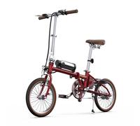ONESPORT OT02 Vélo Électrique - Moteur 250W Batterie 36V5.2Ah Pliant 16po Roues - Rouge