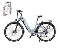 Onesport Ot05 Pro Vélo Électrique, Moteur 250w, Batterie 36v 22,5ah,Pneus 700x50c,Vitesse Maximale 25km/H,Autonomie 140km,Freins À Disque Hydrauliques, Fourche À Suspension Avant - Gris