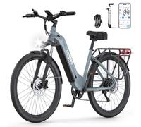 ONESPORT OT05 Vélo Électrique Adulte 27,5 Pouces, 250W & 7 Vitesses avec Batterie Amovible 36V 18.2Ah, Ville E-Bike pour Homme Femme & 3 Niveaux d'Assistance au Pédalage & Capteur de Couple de 40Nm