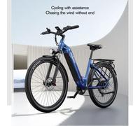 Onesport OT05 vélo électrique pour adultes 27.5 pouces vélo électrique 36V 18.2Ah, freins hydrauliques e-cyclisme 7 vitesses e-bike grey