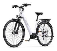 OneSport OT07 Blanc - Vélo électrique à moteur central BAFANG 36V 250W, batterie 36V 14Ah, 110 km d’autonomie, freins hydrauliques, Shimano 7 vitesses Blanc