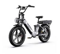 ONESPORT OT08 Pro Vélo Électrique 500W, Double Batterie 48V 18Ah, 190km Autonomie, Freins Hydrauliques & Pneus 20x4""
