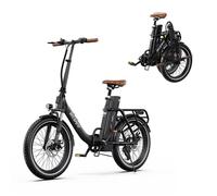 OneSport OT16-2 Vélo électrique pliable 250W 48V 17Ah 816Wh 20*3.0"" Frein à disque mécanique 7 vitesses 25 km/h Noir