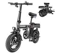 OneSportWay ENGWE T14 Vélo Électrique Pliable, Pneus de 14'' Vélo Électrique 48V 10Ah avec Batterie Amovible, Autonomie de 30 à 70 km, 3 Modes de Conduite et Double Amortisseur