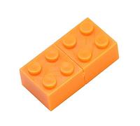 OneSquareCore 128GB Les Blocs de Construction Forme USB 2.0 clé clé USB pendrive memorias clé USB clé USB USB Flash Disk clé USB USB Disque Pen Drive. (Orange)