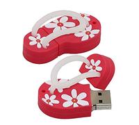 OneSquareCore 16gb Flip Flop Forme clé USB USB 2.0 de mémoire Flash Drive pendrive clé USB u Stockage Disque Flash USB données sur Disque avec la chaîne (Rouge)