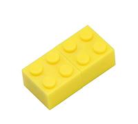 OneSquareCore 32GB Clé USB 2.0 en Forme de Blocs de Construction - Pendrive Memorias Flash Disk (Le Jaune)