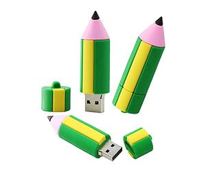 OneSquareCore 32GB Crayon Forme des clefs USB, Stylo Drive Memoria Flash Reste pendrives Disque Flash USB clé USB u Disquette clé USB USB 2.0 Pen Drive pendrive (Green)