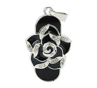 OneSquareCore 32GB Rose, Fleur Forme USB 2.0 clé USB Pen Drive Memory Stick USB clé USB de clé USB Flash Disk Disque pendrive Disque USB USB u (Black)