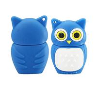 OneSquareCore 4GB Chouette Forme des clefs USB, Stylo Drive Memoria Flash Reste pendrives Disque Flash USB clé USB u Disk clé USB USB 2.0 Pen Drive pendrive (Blue)