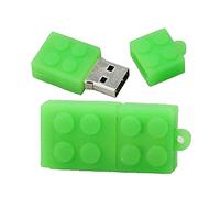 OneSquareCore 4GB Les Blocs de Construction Forme des clefs USB, Stylo Drive Memoria Flash Reste pendrives Disque Flash USB clé USB de Disque clé USB USB. (Green)