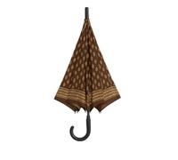 onestopbuys Parapluie de golf ouvert automatique résistant à l'eau pour homme et femme 10 baleines, marron, Walking Length