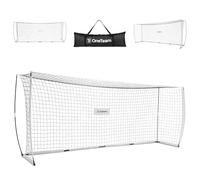 OneTeam - But De Football Flex Square 500 × 200 cm - But D’entraînement Pliant avec Kit D’ancrage, Tiges en Fibre De Verre, Filet Polyester, Sac De Transport - Intérieur/Extérieur - Vert