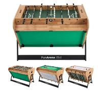 OneTeam FunArena 3en1 - Table de jeux : baby-foot, billard, air hockey ; multifonctionnelle, stable, compacte avec plateaux interchangeables, idéale pour la maison, les salles communes et les salles