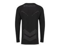 OneTeam Haut Thermique Homme Achill Bamboo Thermo Light Plus - sous-Couche Seamless Manches Longues avec Passe-Pouces, Séchage Rapide Respirant à Compression Légère - Noir, Tailles M-L