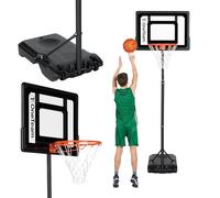 OneTeam Panier de Basket d'extérieur réglable de 160 à 210 cm de Haut, Panier de Basket extérieur réglable avec Support pour Enfants - Disque en PVC - Construction Stable - Matériaux durables