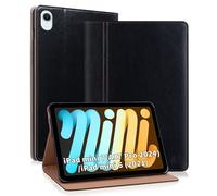 ONETHEFUL Coque pour iPad Mini 7 (A17 Pro 2024)/iPad Mini 6 (2021) Housse avec Porte-Stylet,Tablette Protection Case Compatible iPad Mini 7ème/6ème Génération 8,3 Pouces Veille/Réveil Auto Noir