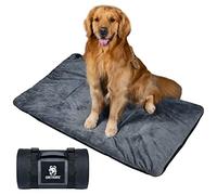 OneTigris Couverture pour Chien 110 cm x 68 cm - en Velours épais - Chauffante - pour Chiens de Grande et Moyenne Taille - Voyage - Camping - Extérieur - Réversible et Portable - Lavage à la Main
