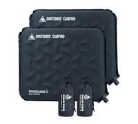 OneTigris DYNISLAND Lot de 2 coussins d'assise autogonflants 41 x 33 x 4 cm, coussins d'assise d'extérieur pliables, ultra légers 150 g, coussins d'assise gonflables pour randonnée, pique-nique et