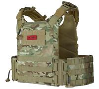 OneTigris Gilet tactique FYR Airsoft, Gilet Porte Plaque, Réglable et respirant, Gilet par Balle pour Paintball Police Airsoft