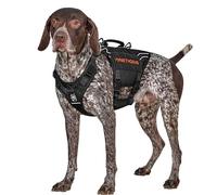 OneTigris Harnais Anti Traction Tactique, AIRE Armor Mesh Harnais Chien, avec 2 poignées et 3 anneaux en D, Matériel Militaire Gilet Durable Réfléchissant, pour Moyen Grand Chien, Avec Système Molle,L