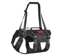 OneTigris Harnais de levage Guider pour chiens de taille moyenne et grande - Harnais de sécurité avec 2 poignées - Bandoulière réglable - Noir - Taille M