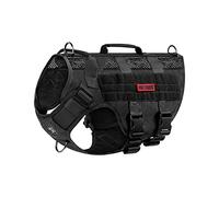 OneTigris Harnais de sécurité réglable pour chiens de grande et moyenne taille, En maille Aire, Ultra respirant, Avec 2 poignées, Gilet pour chien