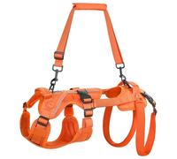 OneTigris Harnais pour chiens, Hopper Petite Harnais de support Harnais réglable avec 2 poignées pour le support et la réadaptation Convient aux chiens de petite taille Orange XXS