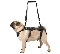 OneTigris Hopper Harnais pour chien - Petit harnais de soutien réglable avec 2 poignées pour le soutien et la rééducation - Convient pour les petits chiens - Noir - Taille S