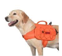 OneTigris Mammoth Sac à dos pour chien, version 2.0, déchirure, camping, randonnée, sac à dos pour chien, taille M/L (L, orange)