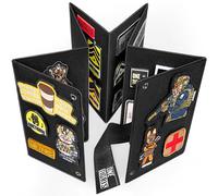 OneTigris Panneau de Présentation- Panneau d'Affichage Tactique Pliable, Support Organisateur Type Livret pour Hook & Loop Patches, Patch de Drapeau et Militaires (Patches Non Inclus)