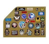 OneTigris Panneau Patch Tactique, Tableau Scratch pour Patches Militaires, Écussons, Badges et Patchs de Collection, Accessoires Militaires & Gendarmerie - Taille L: 109 x 70 cm/M: 45 x 58 cm