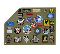 OneTigris Panneau Patch Tactique, Tableau Scratch pour Patches Militaires, Écussons, Badges et Patchs de Collection, Accessoires Militaires & Gendarmerie - Taille L: 109 x 70 cm/M: 45 x 58 cm