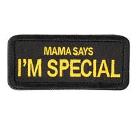 OneTigris Patch Militaire, Ecusson Scratch, Patch Tactique avec Attache Scratch - "Mama Says I'm Special" pour Militaire, Sac à Dos et Vêtements, 8,9x4 cm - Résistant, Drôle et Unique