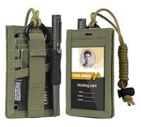 OneTigris Porte-Cartes D'identité Tactique Porte-Badges en Nylon avec Porte-Crayons Et Collier
