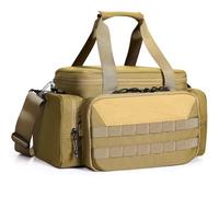 OneTigris Range Bag, Sac de tir tactique de police pour chasse, tir, pêche, randonnée, activités extérieures, marron coyote