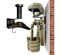 OneTigris Support Casque Moto Mural, Porte Casque Moto, Capacité 40 kg, Organiseur Multifonction pour équipement Airsoft/Vélo/Veste/Sac/Gants/Gilet Tactique, Gain de Place