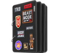 OneTigris Tableau de brassage, livre de patchs, organiseur de livret tactique, mini panneau d'affichage avec anneaux amovibles en métal, 27,9 x 20,3 cm