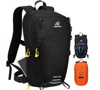ONETOALL Sac à dos de cyclisme 15 l/20 l avec housse imperméable, sac à dos d'hydratation MTB pour homme et femme, petit sac à dos de randonnée et antivol pour moto, ski, vélo, montagne et course à