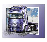 ONETOTOP Diamant à la Main Broderie Nouveau 5D Bricolage Diamant Peinture Grand Camion Point de Croix Diamant mosaïque Couture décoration de la Maison sans Cadre -40x50 cm
