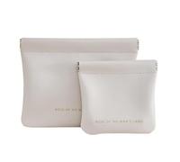 OneTreeTime 2 PCS Petite trousse de maquillage for sac à main Sacs à cosmétiques portables Mini essentiels de voyage Porte-monnaie Rouge à lèvres Accessoires cosmétiques Organisateur Petite pochette d