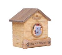 OneTreeTime Boîte à cendres funéraire pour chats et animaux domestiques avec mots mémoires en résine - Urnes pour chats - Boîte à souvenirs - Cercueil funéraire (chien)